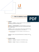 1 - Intro To Statistical Research Methods: Constructs