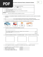 Control Sumativo Sustantivos Propios y Sustantivos Comunes