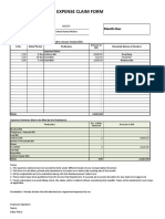 Dec - Reimbursement Claim Form