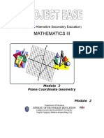 Module 2 - Plane Coordinate Geometry