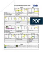 2018 Calendário Letivo Anual UNIT