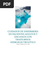 Cuidados de Enfermería en Pacientes Adultos y Ancianos Con Trastornos Hidroelectrolítico