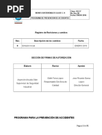 A..Programa de Prevencion de Accidentes