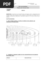 Guía Planetas 3° Básico