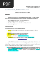 Patología Especial Apuntes 2do Parcial