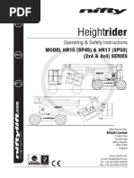 Heightrider: Operating & Safety Instructions MODEL HR15 (SP45) & HR17 (SP50) (2x4 & 4x4) SERIES