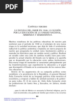 La Escuela Del Amor en 1946. La Ilusión Por La Educación de La Unidad Nacional, Armónica Y Democrática