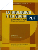 Lo Biologico y Lo Social PDF