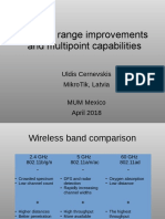 60 GHZ Range Improvements and Multipoint Capabilities: Uldis Cernevskis Mikrotik, Latvia Mum Mexico April 2018