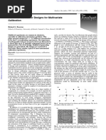 Multilevel Multifactor Designs For MultivariateCalibration