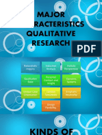 Kinds of Qualitative Research