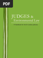 Judges Environmental Law A Handbook For The Sri Lankan Judiciary 2009