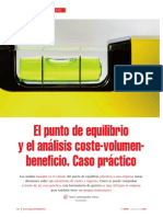 Caso Práctico El Punto de Equilibrio y El Análsis Coste Volumen Benenficio