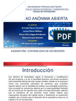 Presentación Sociedad Anónima Abierta