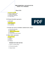 Examen Semestral de Razonamiento Verbal y Plan Lector