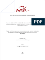 Plan de Negocio Cascara de Coco en Quito