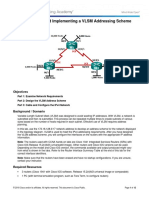 8.2.1.5 Lab - Designing and Implementing A VLSM Addressing Scheme