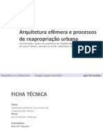 Arquitetura Efêmera e Processos de Reapropriação