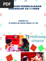 Penilaian Kurikulum 2013 PAUD