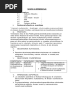 Sesión de Aprend. Matemática - Multiplicación y División