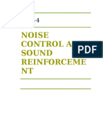 UNIT-4: Noise Control and Sound Reinforceme NT