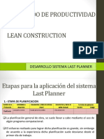  Desarrollo Last Planner System