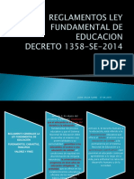 REGLAMENTOS LEY FUNDAMENTAL DE EDUCACION Terminado PDF