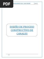 Proceso Constructivo de Canal Rectangular y Trapezoidal