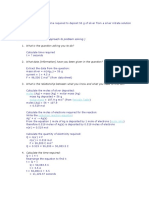 Calculation of Faradys Law