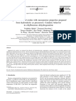 Mg-Fe-Al Mixed Oxides With Mesoporous Properties Prepared From Hydrotalcite As Precursors: Catalytic Behavior in Ethylbenzene Dehydrogenation