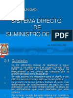 Sistema Directo DE Suministro de Agua: Segunda Unidad