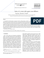 Air Ow Characteristics of A Room With Square Cone Diffusers