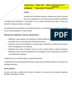 Clasificacion de Una Empresa Segun Actividad Economica