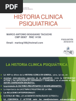 Clase #1 Historia Clinica Psiquiatrica Z (SG) 26 02 2018