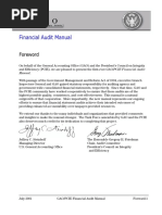 Financial Audit Manual: Foreword