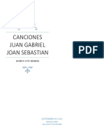 Cancionero Juan Gabriel y Joan Sebastian