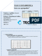 Cálculo y Estadistica Taller Semana 14