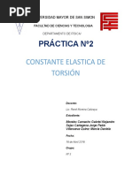 Constante Elastica de Torsion