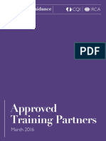 Approved Training Partners: Application Guidance