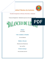 Balanceo de Lineas