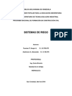 Informe Sobre Sistemas de Riego