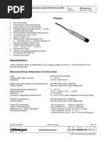 Submersible Pressure Transmitter MPC Data Sheet