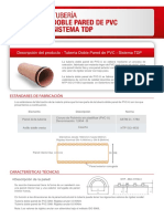 Tuberia Doble Pared de PVC Sistema TDP