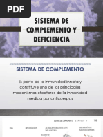 Sistema de Complemento y Deficiencia