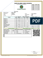 SIX Day C Mark Sheet