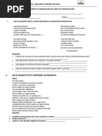 Examen de Subsanación Del Área de Comunicación