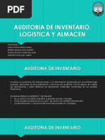 Auditoria de Inventario, Logistica y Almacen