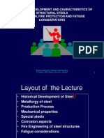 Historical Development and Characteristics of Structural Steels Corrosion, Fire Protection and Fatigue Considerations