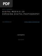 Week 3: Exposure: Digital Media E-10 Exposing Digital Photography