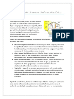 La Importancia Del Clima en El Diseño Arquitectónico